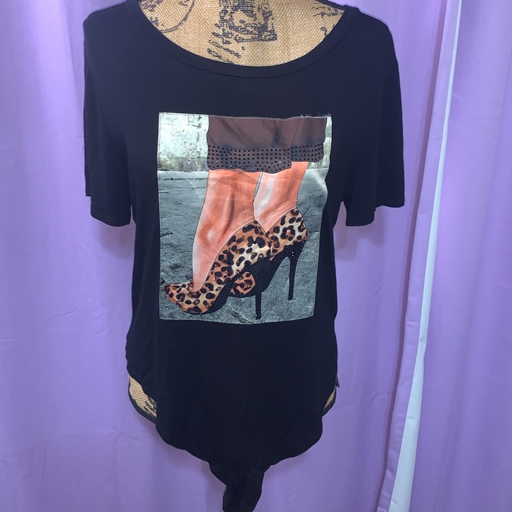 Cheetah Stiletto Heel T-shirt
